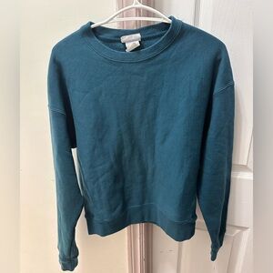 Champion Reverse Weave Crewneck Sweatshirt Teal Green M